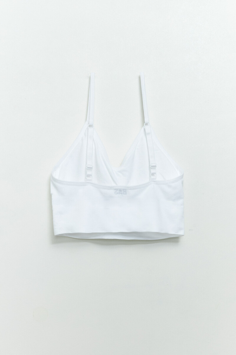 Top ancho microfibra Blanco