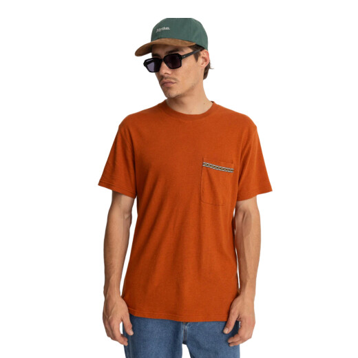 Remera Mc Rhythm Linen Ss T-Shirt - Naranja Remera Mc Rhythm Linen Ss T-Shirt - Naranja