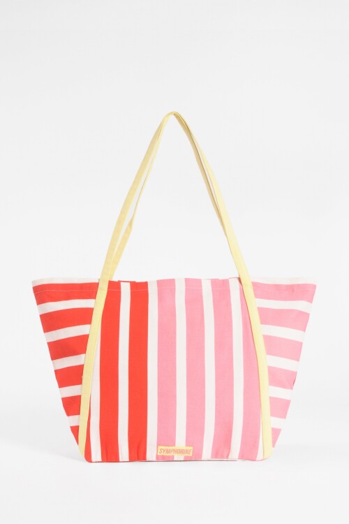 Bolso rayado multicolor