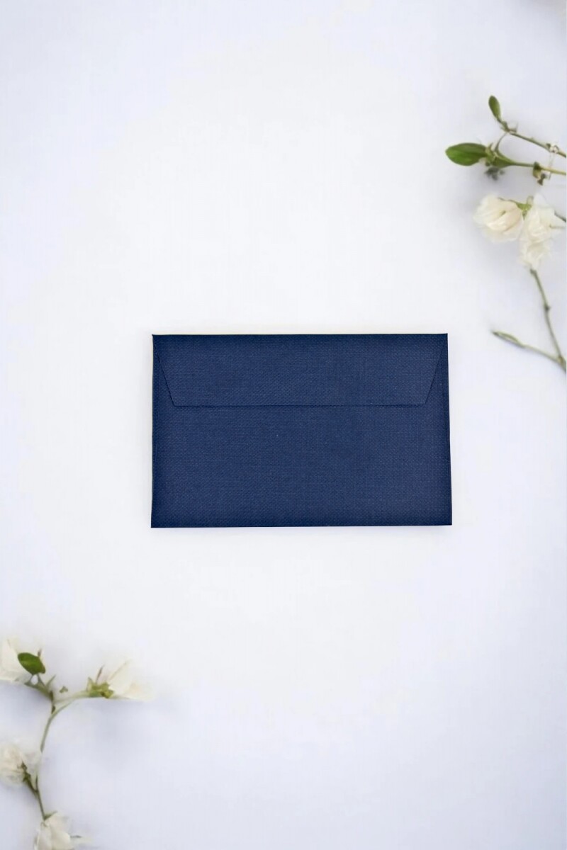 Sobre color 120 grs 6,5x10 cm. - AZUL OSCURO 