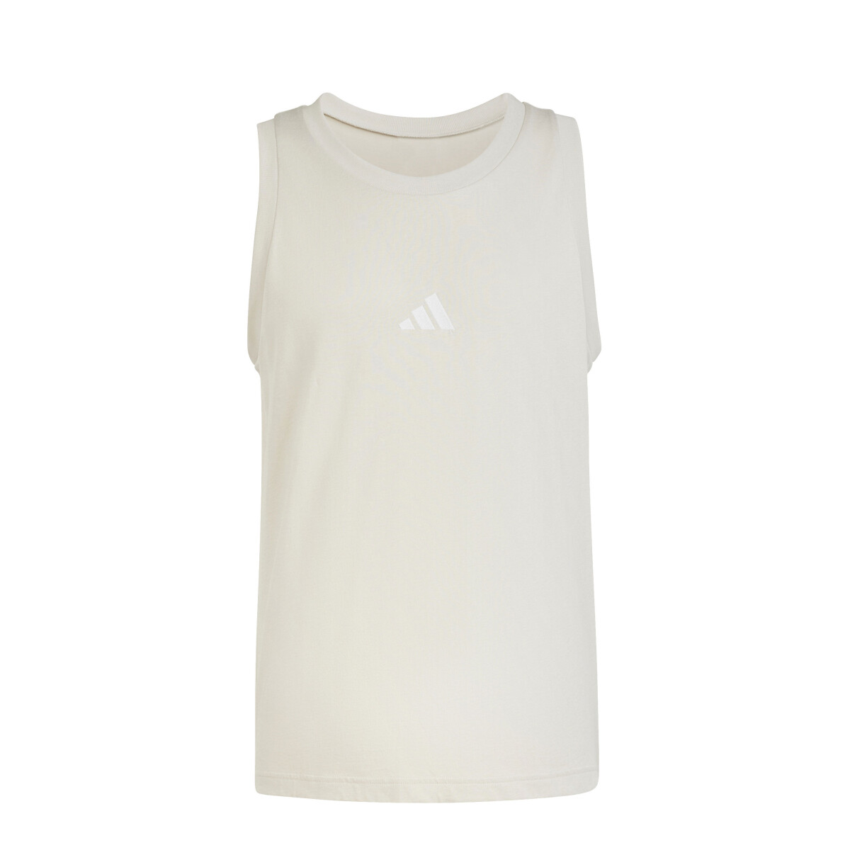 Musculosa de Hombre Adidas Essentials Logo - Beige - Blanco 