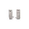 Caravanas Medio aro con Piedra-Plata 925-Piedra Zirconia-CA3009 Conpiedra