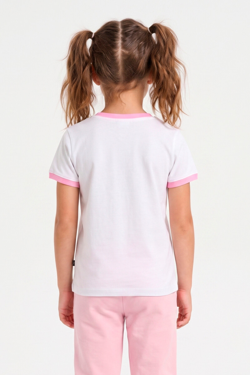 Remera m/c niña STITCH BLANCO