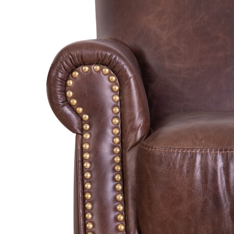 BUTACA 1 CUERPO CUERO-100-NATURAL MARRON MADSON D.BROWN