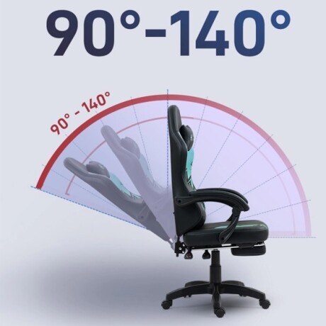 SILLA GAMER GAMING SHOT-VENOM COLOR VERDE Y NEGRO 001