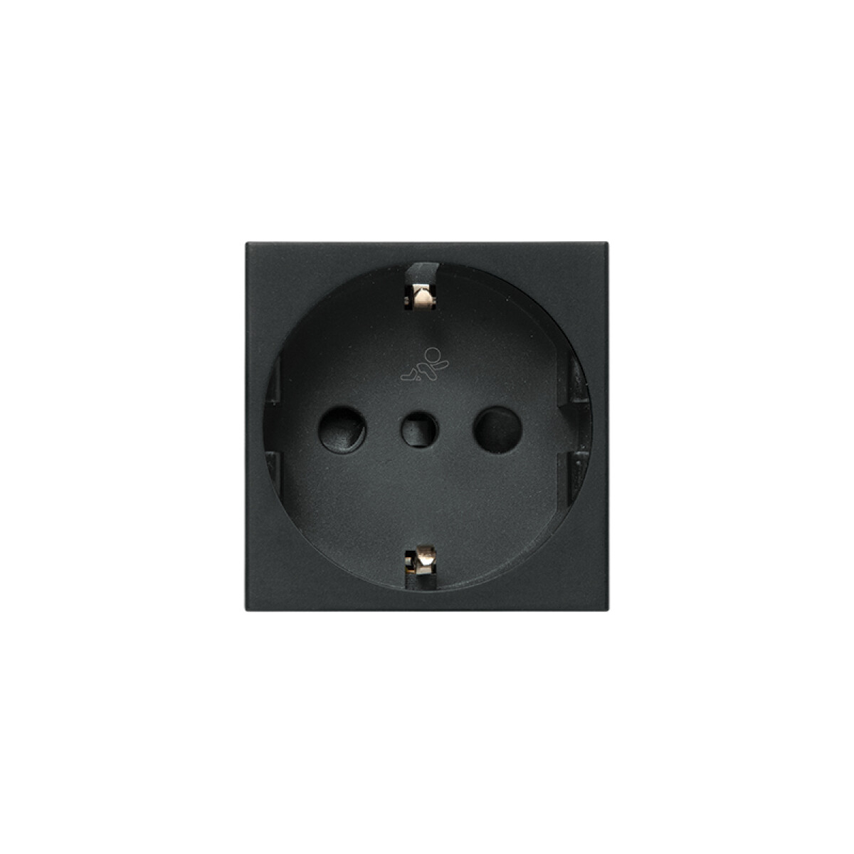 Módulo tomacorriente schuko 16A Presta negro - C51206N 