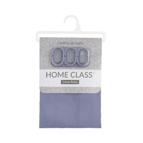 Cortina de Baño Home Class Dobby con Argollas 180 x 180 cm AZUL