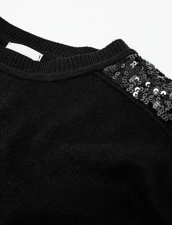 Buzo Lentejuelas NEGRO