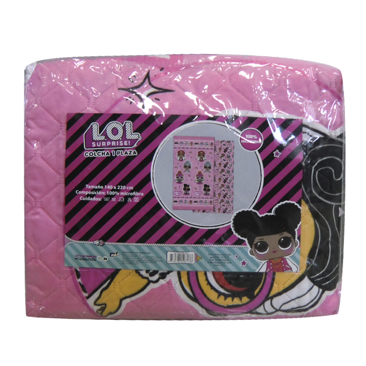 Colcha Infantil LOL Surprise 1 Plaza 100% Microfibra - 24392 LOL SURP 