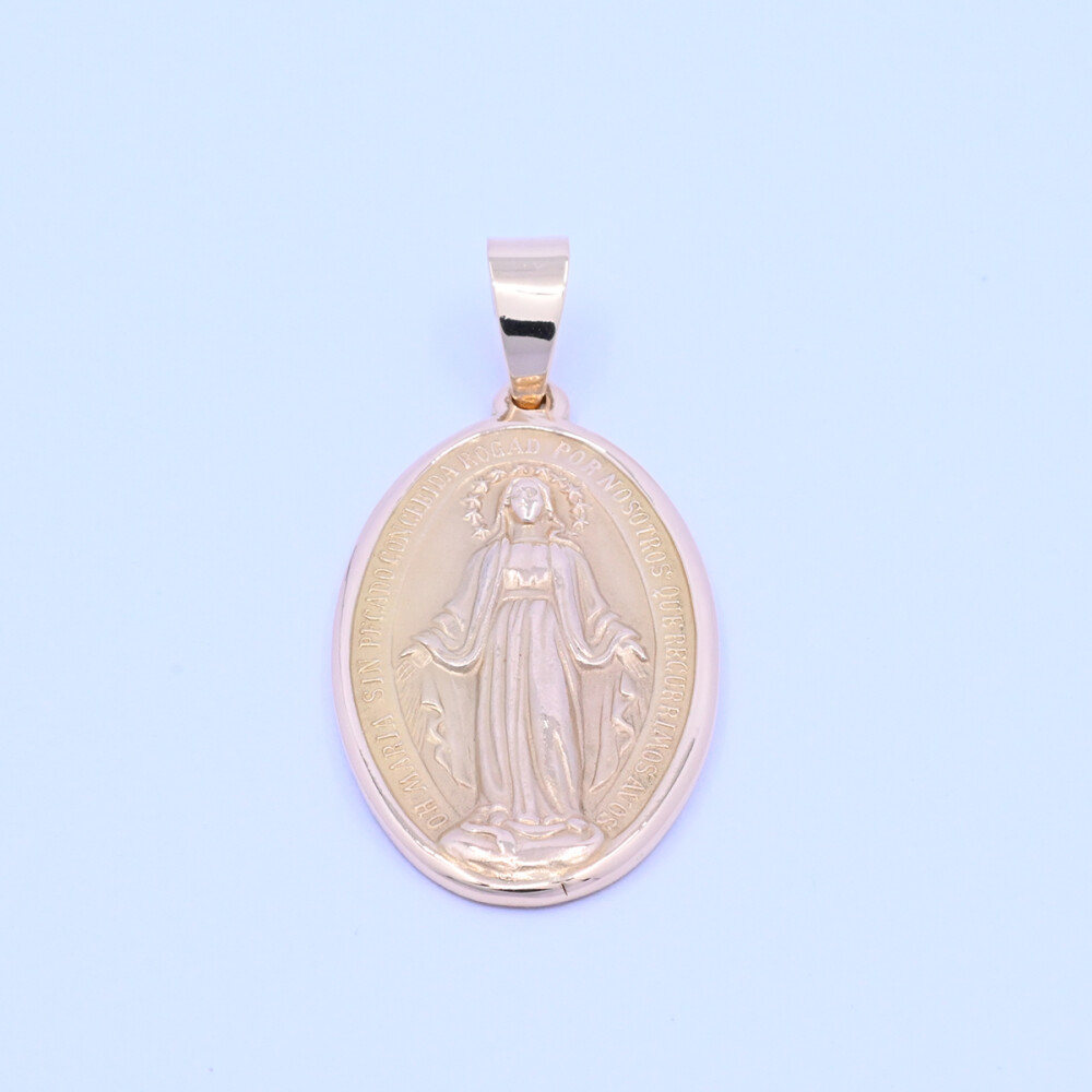 Medalla de oro 18k milagrosa. Medalla de oro 18k milagrosa.