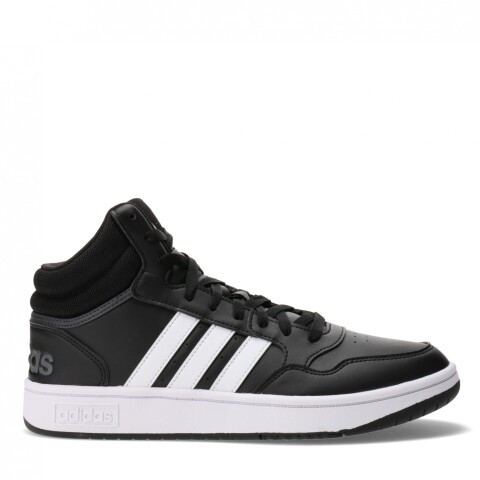 Championes de Hombre Adidas Hoops 3.0 Mid Classic Vintage Negro - Blanco