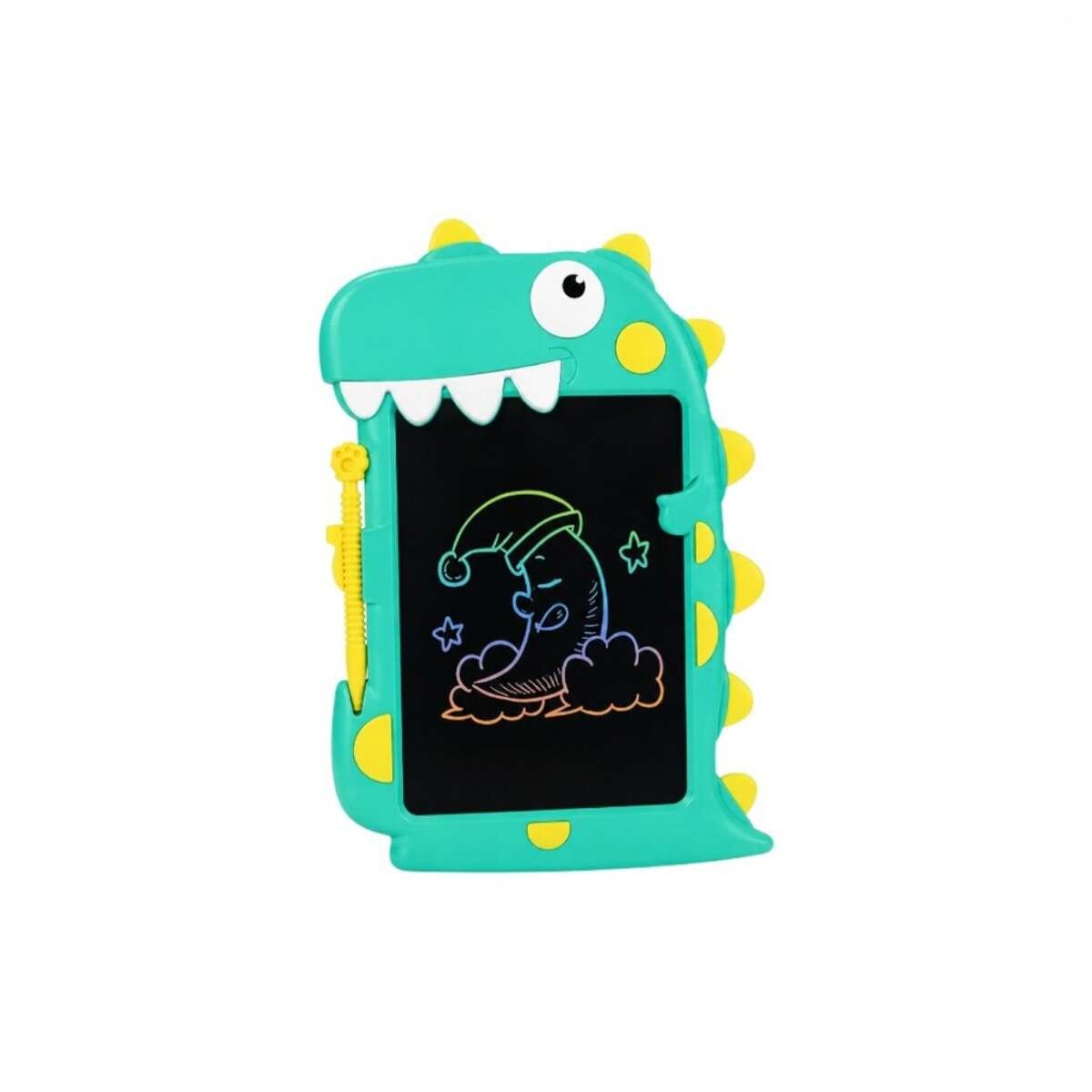 Tablet de 23cm con pantalla LCD para dibujar Dinosaurio - Verde 