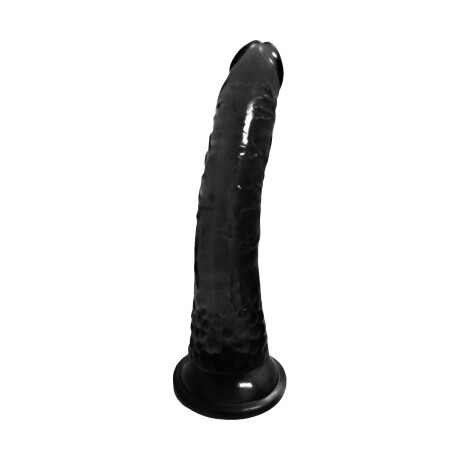 Dildo Curvo con Ventosa 19 cm Negro