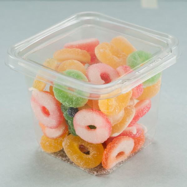 POTE PET CON TAPA LACRE 500 ML 11X9 TRANSPARENTE