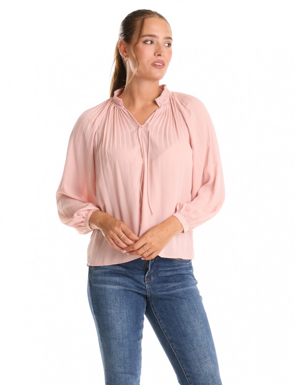 Blusa Plisada ROSA