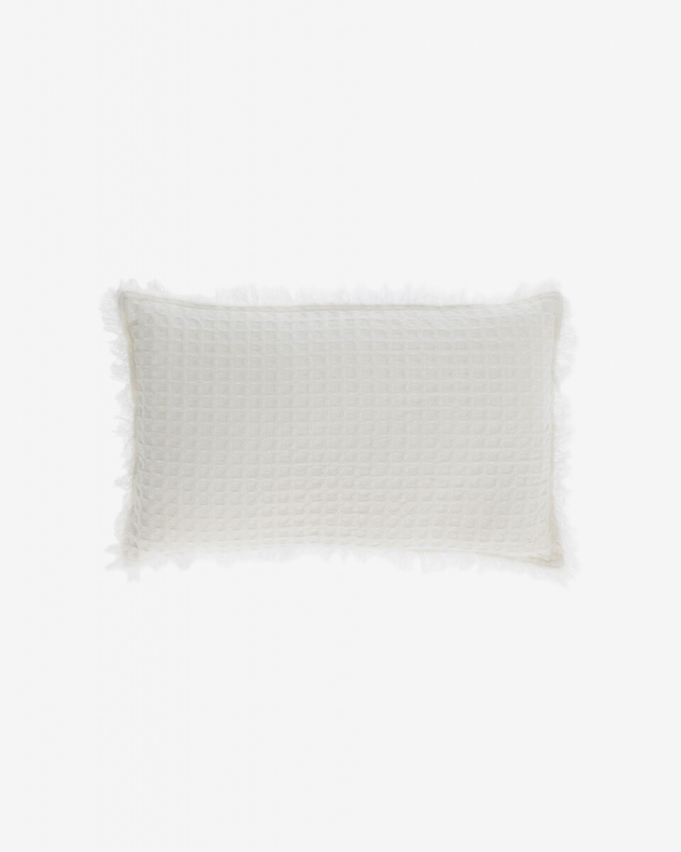 Almohadón Shallow 100% algodón - blanco de 30 x 50 cm 