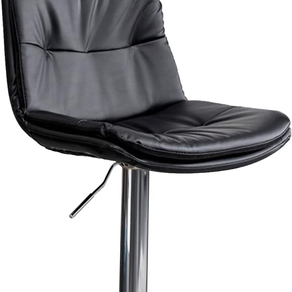 Butaca eco cuero con respaldo alto Pillow Negro