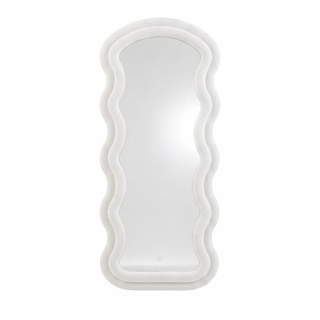 Espejo de pie con marco de ondas velvet - 60x160cm Blanco