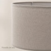 Lámpara de Mesa Cerámica Beige Ovalada con Pantalla de Tela 54 cm Lámpara de Mesa Cerámica Beige Ovalada con Pantalla de Tela 54 cm