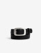 Cinturones y Fajas Cinturón Con Hebilla Rectangular - Negro