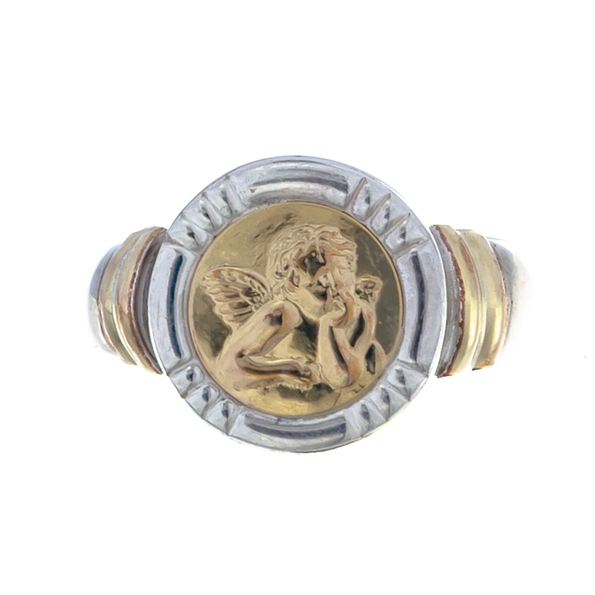 Anillo de plata 925 con double ÁNGEL RAFAEL 