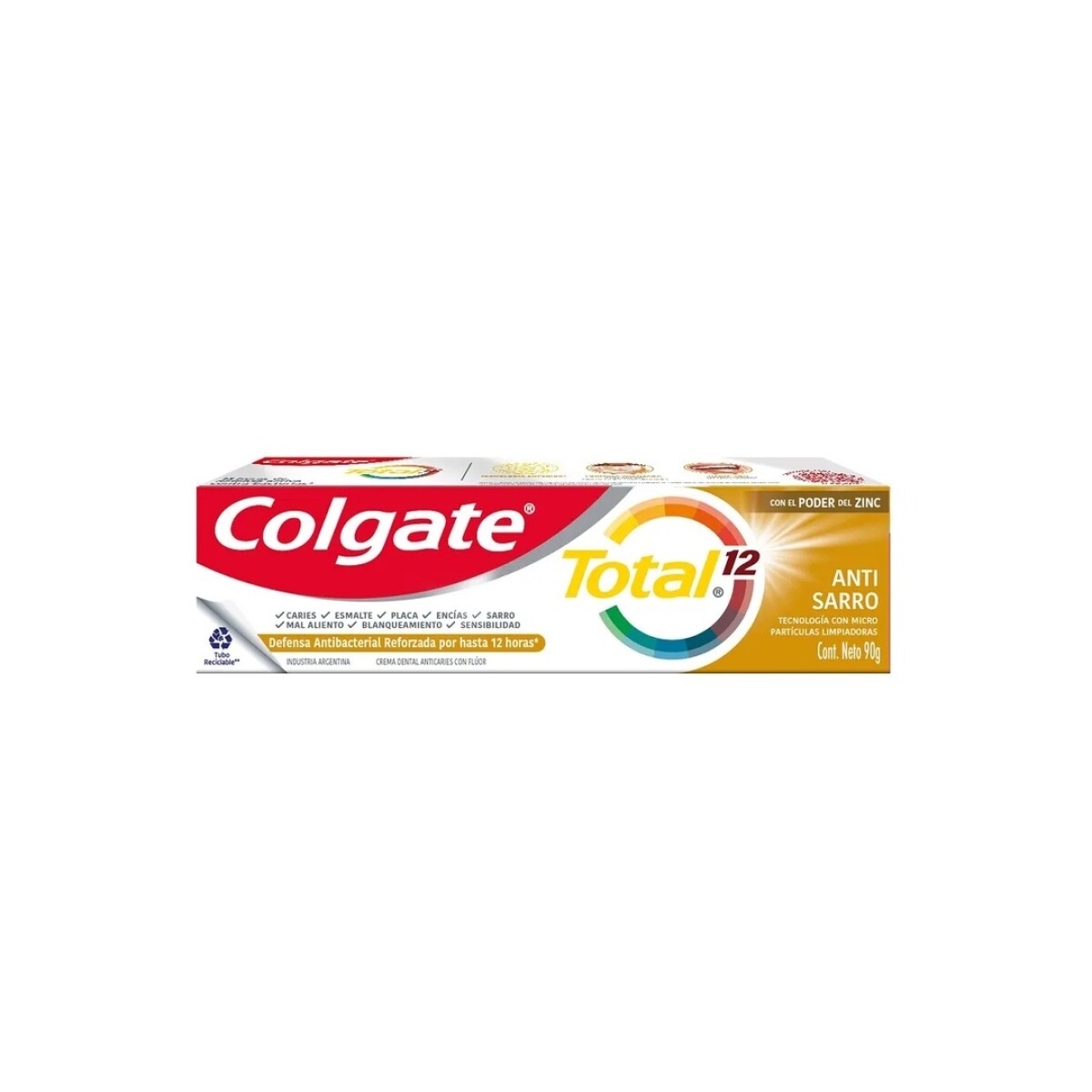 COLGATE TOTAL ANTISARRO 90G 