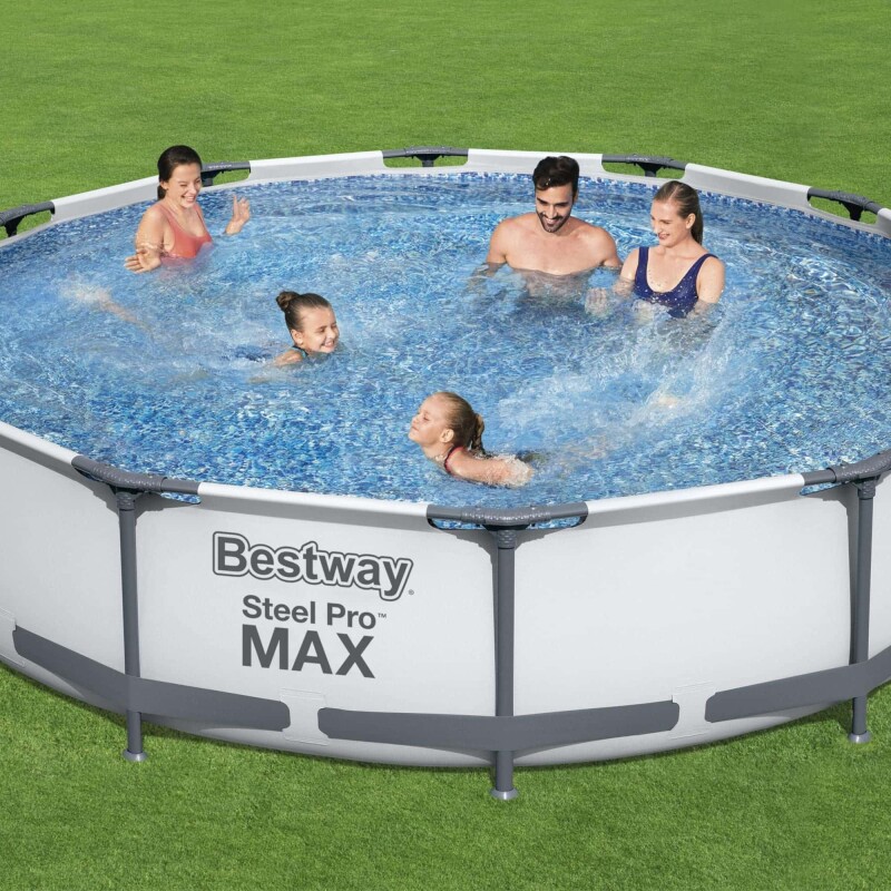 Piscina Estructural Bestway 6473L Steel Pro Max - 3.66m x 76cm con Bomba y Filtro | Fácil Montaje y Resistencia Piscina Estructural Bestway 6473L Steel Pro Max - 3.66m x 76cm con Bomba y Filtro | Fácil Montaje y Resistencia