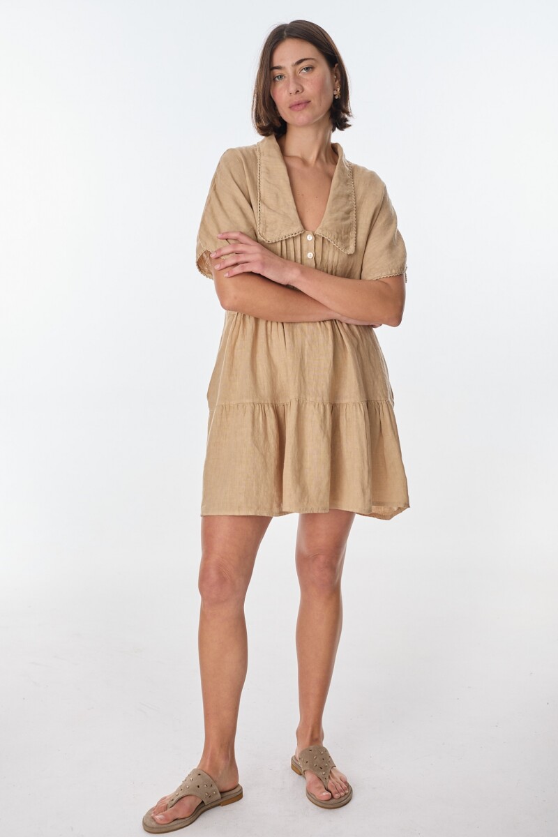 Vestido New Castello Beige