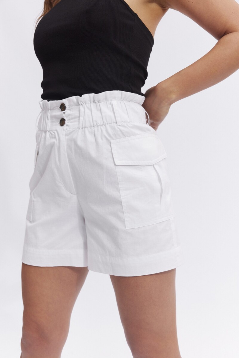 Short Olivo Blanco