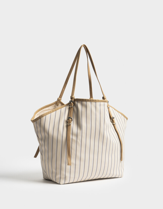 Shopper Carteras De Mano - Estampado Rayas