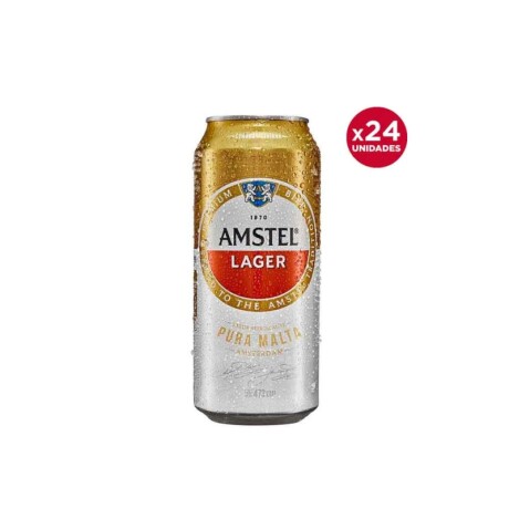 Cerveza Amstel Lager Lata 24 unidades 473 ml