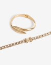 Pulseras Flexibles Sets Color Pulseras Flexibles Sets Vintage - Dorado