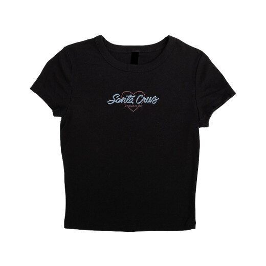 Remera Santa Cruz Crop Love - Negro Remera Santa Cruz Crop Love - Negro