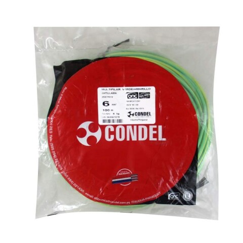 CABLE MULTIFILAR 6,00MM2 VERDE/AMARILLO CONDEL CABLE MULTIFILAR 6,00MM2 VERDE/AMARILLO CONDEL