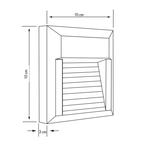 LEA1033 Luminaria LED 2W De Escalera Toronto Blanca