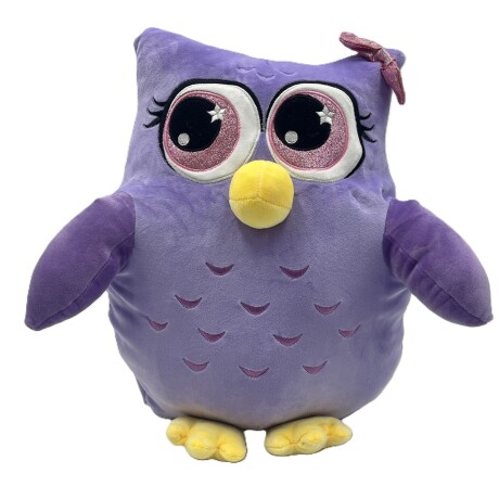 Almohadón de Peluche Búho de 40 cm VIOLETA