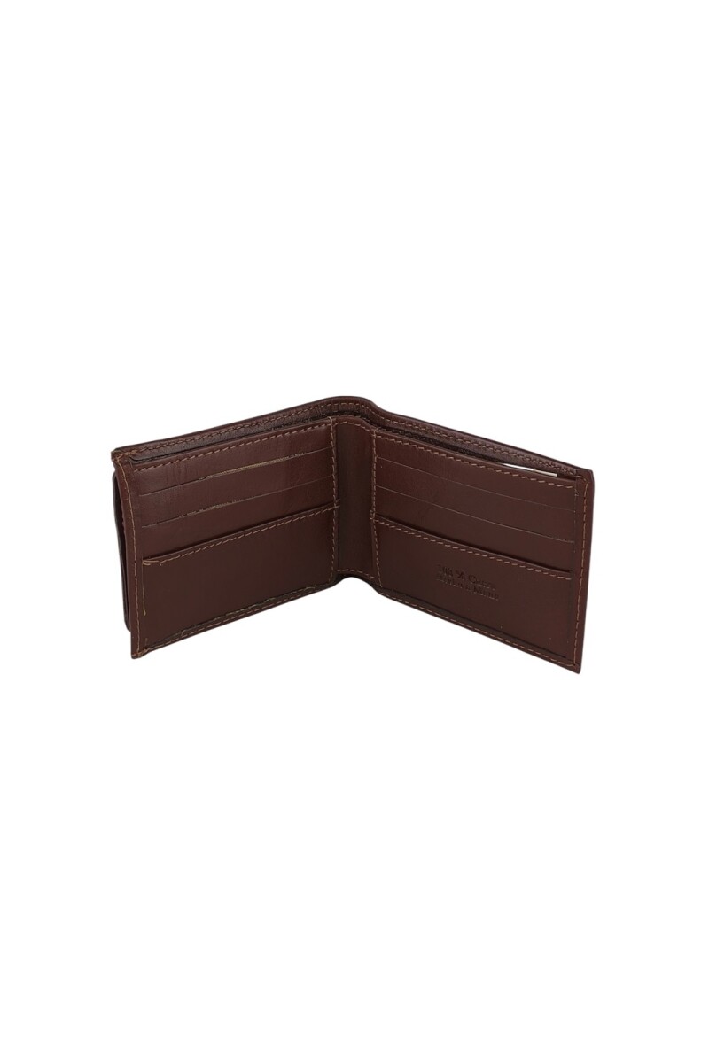 Billetera con tarjetero extraible Marron