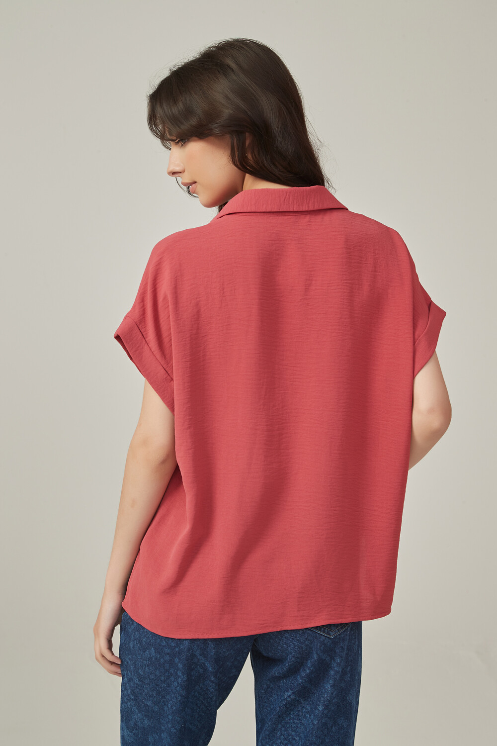 Blusa Hercego Rosa Oscuro