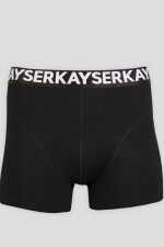 BOXER BAMBU CORTO NEGRO