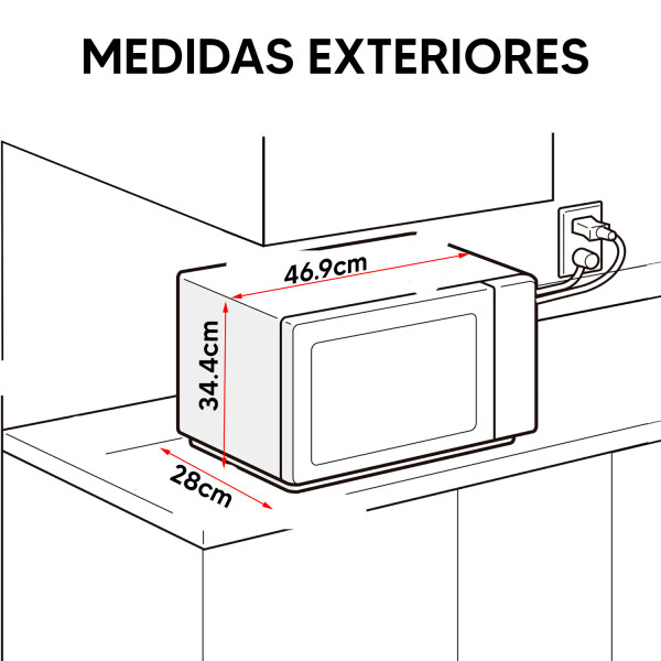 Horno Microondas Con Grill Xion Xi-mw2550g-inox 25 L MICROONDAS XION 25L XI-MW2550G-INOX