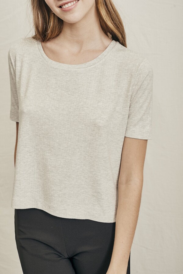 Remera Gris Melange