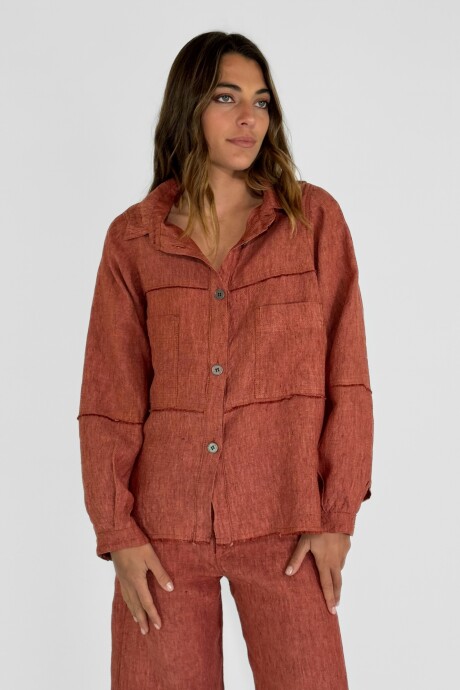 CHAQUETA RUFINA Ladrillo