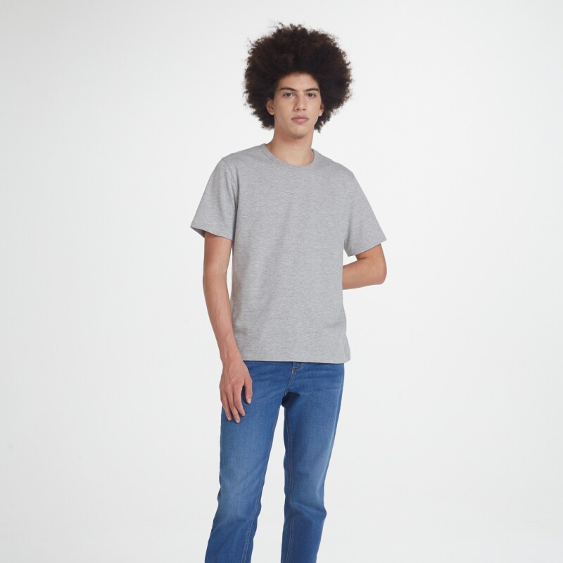 CAMISETA MM MASC CINZA MESCLA