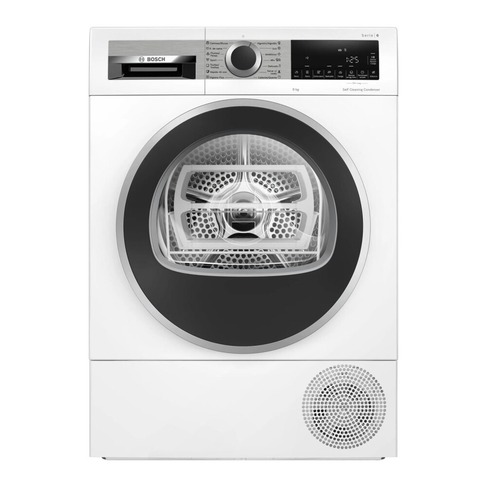 SECARROPAS CON BOMBA DE CALOR BOSCH 9-KG BLANCO WQG245D1ES