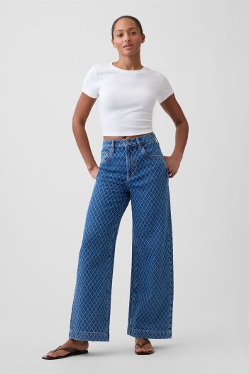 Jean Wide Leg Mujer Medium Wash