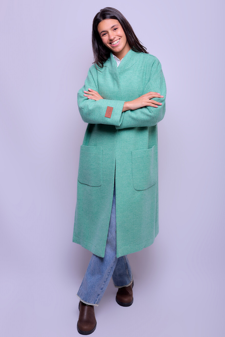 Capa Cuello Mao Verde