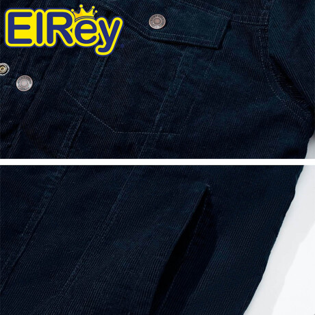 Campera Uzspace Pana Corderito Moda Hombre Urban Azul