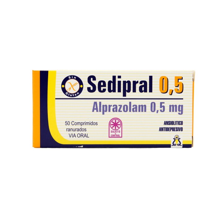SEDIPRAL 0,5 MG. CJ X 50 COMPRIMIDOS única