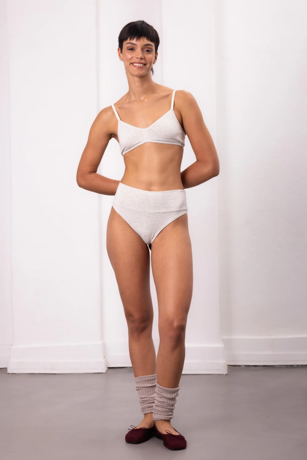 Culotte Gracia (B84) Algodón gris 2
