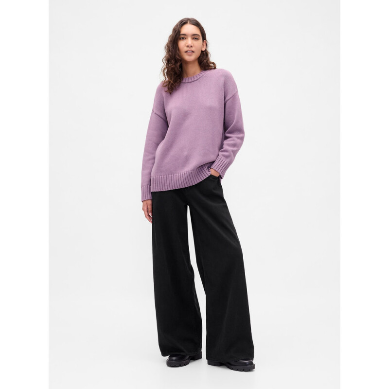 COTTON OS BF CREW PO AMETHYST